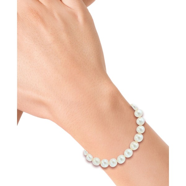 Freshwater Pearl (7-7-1/2mm) Toggle Bracelet in Sterling Silver