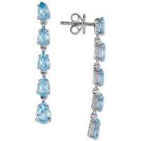 Blue Topaz Drop Earr...