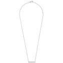 Diamond Bar Pendant Necklace (1/6 ct) in 14k White Gold