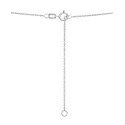 Diamond Bar Pendant Necklace (1/6 ct) in 14k White Gold