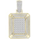 Men's Diamond Cluster Pendant (2 ct) in 10k Gold