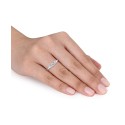 Diamond Three Stone Engagement Ring (1/2 ct) in 14k White Gold