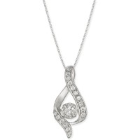 Diamond Ribbon Penda...