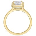 Moissanite Bezel Ring (1-3/4 ct) in 10k Gold