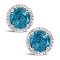 Diamond (1/6 ct) Stud Earrings in Sterling Silver