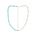 Turquoise And Pearl Necklace