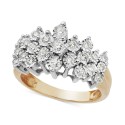 Diamond Crown Ring in 10k Gold (1/2 ct)