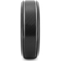 Men's Textured Bevel Edge Band in Black Ion-Plated Tantalum