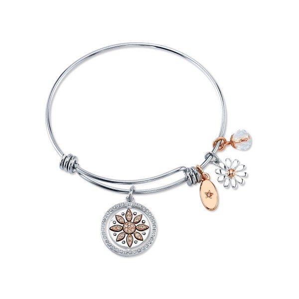 Rose Gold-Tone with Silver Plated Charms