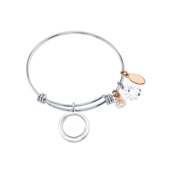 Rose Gold-Tone with Silver Plated Charms