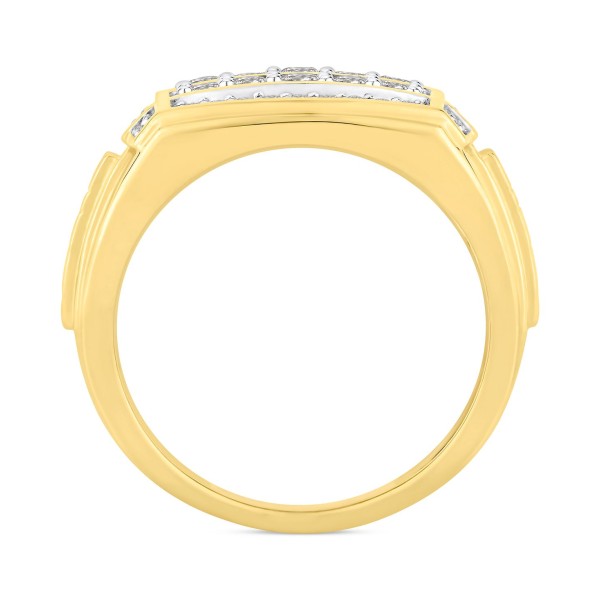 Men's Diamond Cluster Ring (1 ct) in 10k Gold