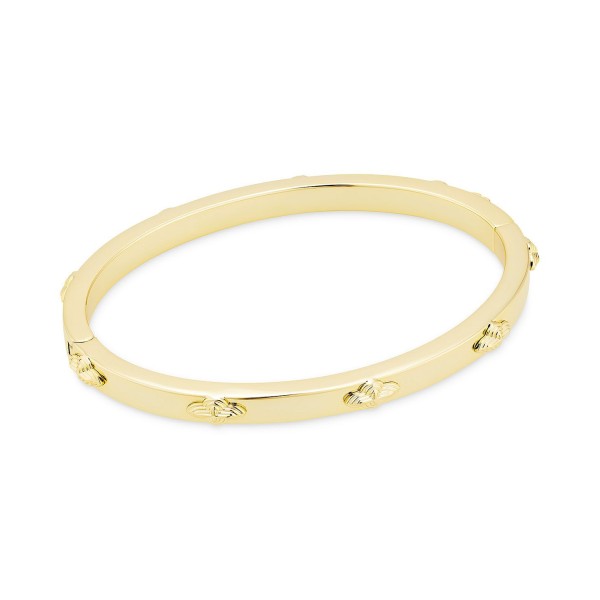 Medallion-Accent Bangle Bracelet