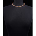 Mixed Color Imitation Pearl Collar Necklace, 17