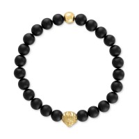 Onyx & Lion Bead Str...