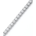 Sterling Silver Bracelet, Cubic Zirconia Tennis Bracelet (31 ct)