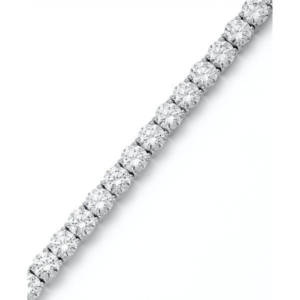 Sterling Silver Bracelet, Cubic Zirconia Tennis Bracelet (31 ct)