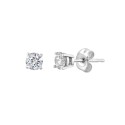 Diamond (1/2 ct) Stud Earrings in 14k White Gold