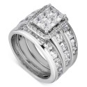 Bridal Set (4 ct) in 14k White Gold