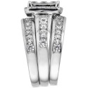 Bridal Set (4 ct) in 14k White Gold