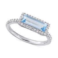 White Topaz (1/3 ct)...