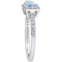 White Topaz (1/3 ct) Statement Ring in Sterling Silver