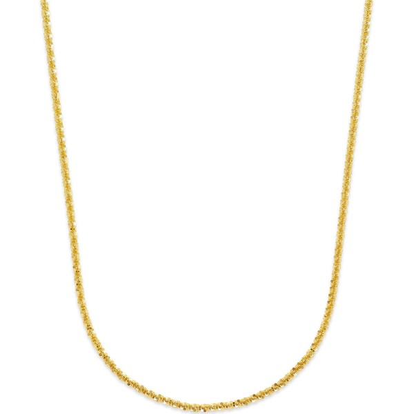 Crisscross Chain Necklace (1-3/4mm) in 14k Gold