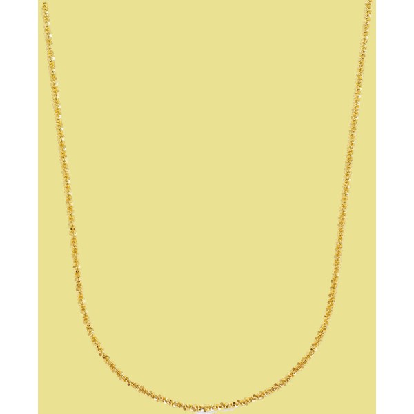 Crisscross Chain Necklace (1-3/4mm) in 14k Gold