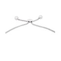 Diamond Clover Bolo Bracelet (1/2 ct) in Sterling Silver