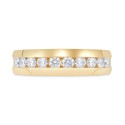 Men's Diamond Band (1 ct) in 14k White Gold (Also in 14k Yellow Gold)