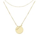 14K Gold Plated Initial Layering Necklace Set