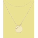 14K Gold Plated Initial Layering Necklace Set