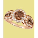 Statement Ring in 14k Rose Gold & 14k White Gold