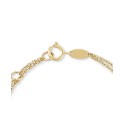 Cubic Zirconia & Enamel Plate Bracelet in 14k Gold